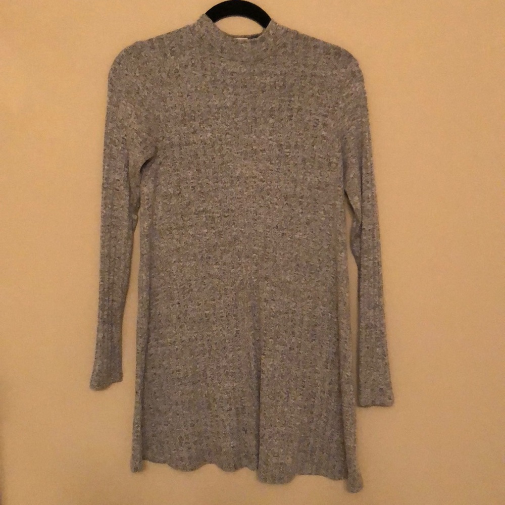Turtle neck long sleeve dress
